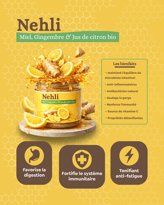 Miel, Gingembre & Jus de citron bio